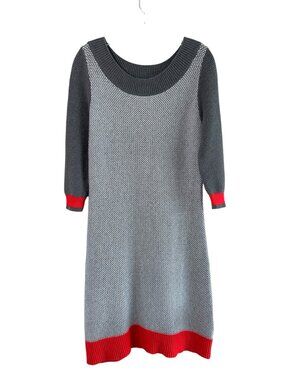 Krimson Klover Ballet Neck Three Quarter Sleeve Sweater Dress, M,